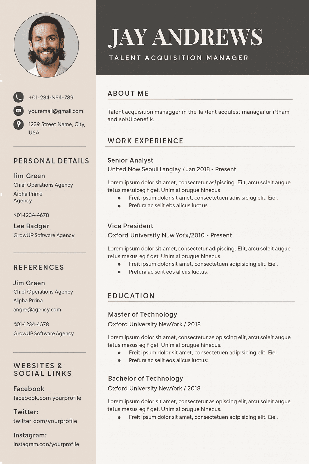 resume writing for technical manager truecv